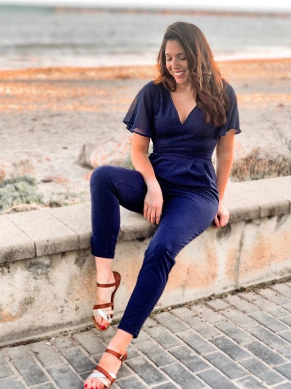 Flutter Sleeve High Waist Jumpsuit - Image 7