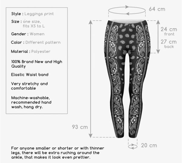 High Elasticity Printed Leggings - Image 8