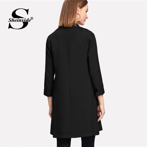 Long Sleeve Longline Blazer - Image 3