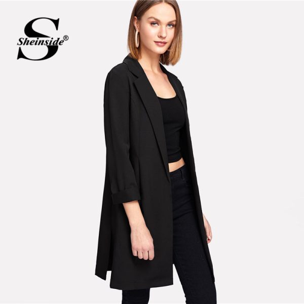 Long Sleeve Longline Blazer