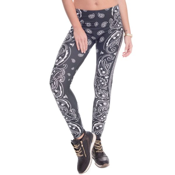 High Elasticity Printed Leggings - Image 3