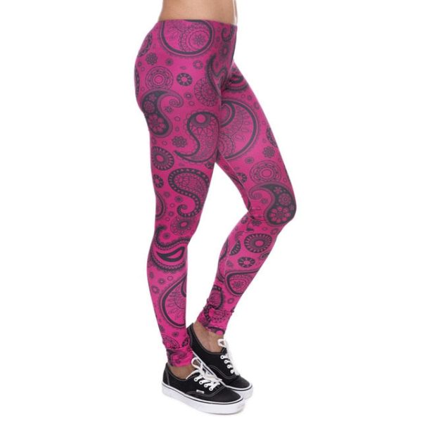 High Elasticity Printed Leggings - Image 4